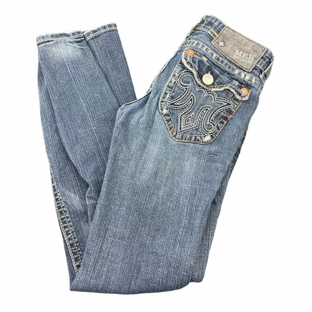 MEK Durham Bootcut Blue Jeans Women 25W 32L Denim
